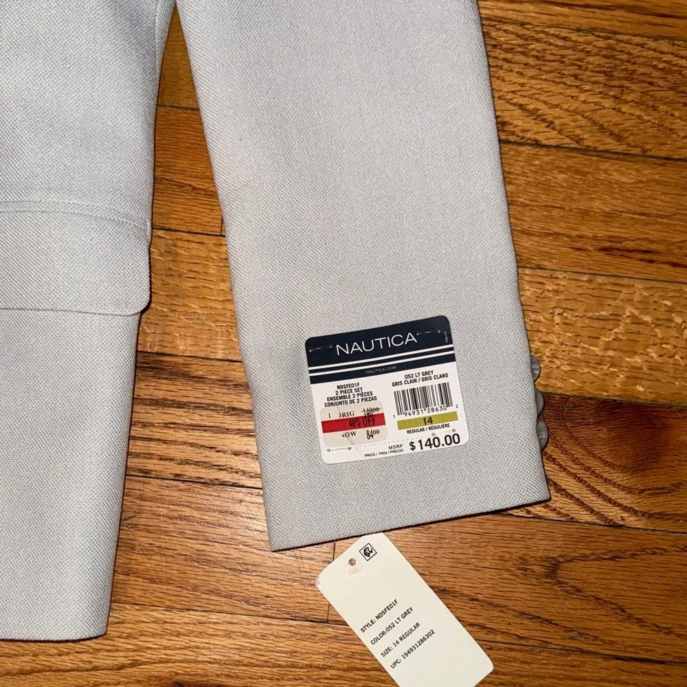 Nautica kids Blazer in Light Gray size 14. NWT. Suit‎ jacket